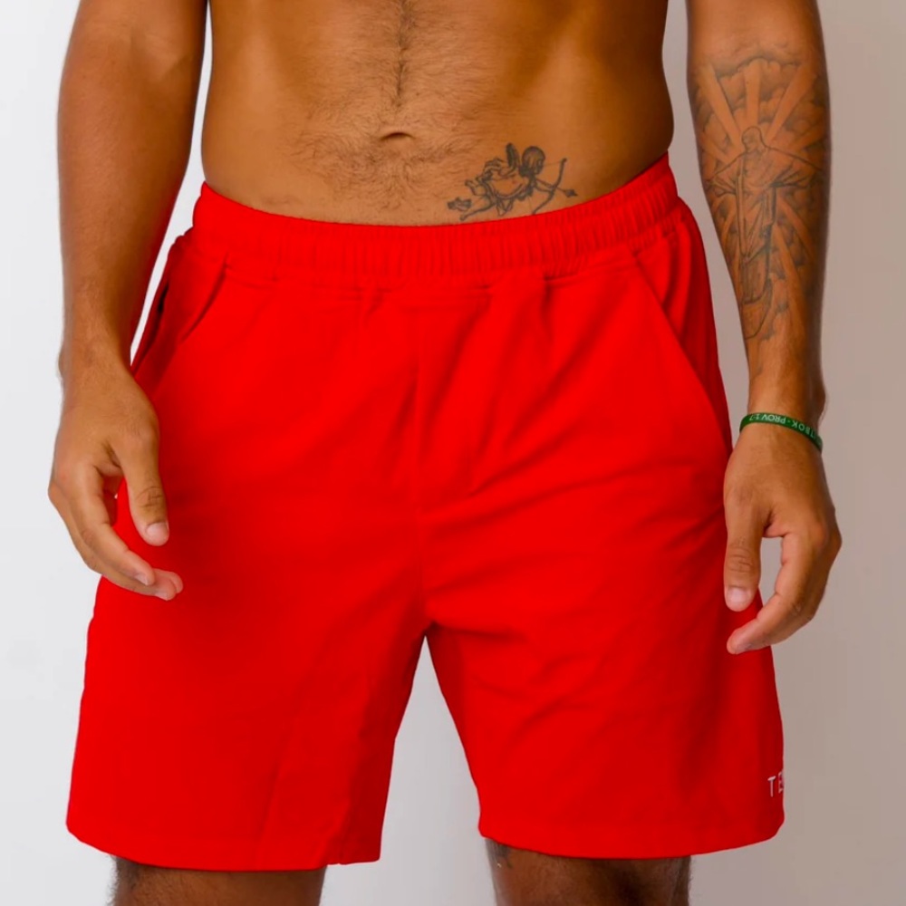 Luxe Hybrid Men’s 5” Short in Red